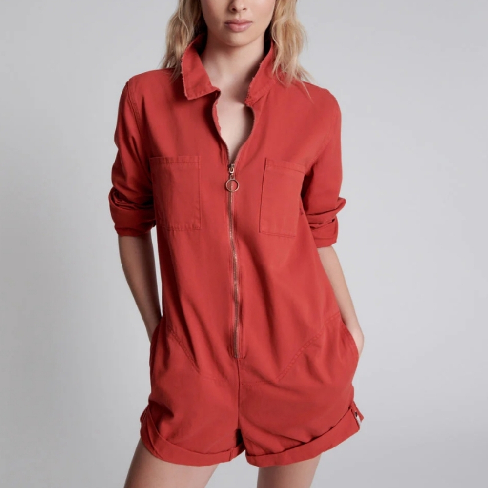 One Teaspoon The Prophecy Zip-Up Romper